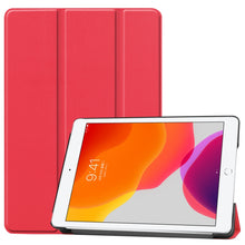 Load image into Gallery viewer, For iPad 10.2 Custer Texture Horizontal Flip Smart PU Leather Case with Sleep / Wake-up Function &amp; Three-folding Holder, For iPad 10.2