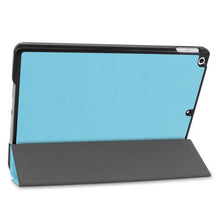 Load image into Gallery viewer, For iPad 10.2 Custer Texture Horizontal Flip Smart PU Leather Case with Sleep / Wake-up Function &amp; Three-folding Holder, For iPad 10.2