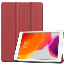 Load image into Gallery viewer, For iPad 10.2 Custer Texture Horizontal Flip Smart PU Leather Case with Sleep / Wake-up Function &amp; Three-folding Holder, For iPad 10.2