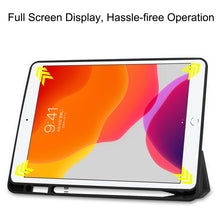 Load image into Gallery viewer, For iPad 10.2 2021 / 2020 / 2019 Custer Texture Horizontal Flip Smart TPU Leather Case with Sleep / Wake-up Function &amp; Three-folding Holder &amp; Pen Slot, For iPad 10.2