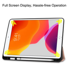 Load image into Gallery viewer, For iPad 10.2 2021 / 2020 / 2019 Custer Texture Horizontal Flip Smart TPU Leather Case with Sleep / Wake-up Function &amp; Three-folding Holder &amp; Pen Slot, For iPad 10.2