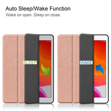 Load image into Gallery viewer, For iPad 10.2 2021 / 2020 / 2019 Custer Texture Horizontal Flip Smart TPU Leather Case with Sleep / Wake-up Function &amp; Three-folding Holder &amp; Pen Slot, For iPad 10.2