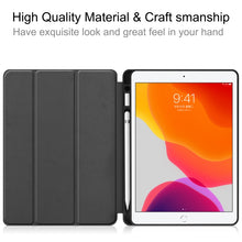 Load image into Gallery viewer, For iPad 10.2 2021 / 2020 / 2019 Custer Texture Horizontal Flip Smart TPU Leather Case with Sleep / Wake-up Function &amp; Three-folding Holder &amp; Pen Slot
