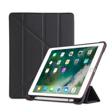 Load image into Gallery viewer, Multi-folding Shockproof TPU Protective Case for iPad 9.7 (2018) / 9.7 (2017) / air / air2, with Holder &amp; Pen Slot, iPad 9.7 (2018) / 9.7 (2017) / air / air2