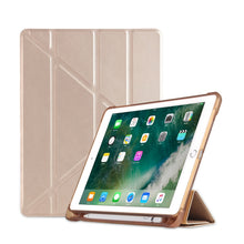 Load image into Gallery viewer, Multi-folding Shockproof TPU Protective Case for iPad 9.7 (2018) / 9.7 (2017) / air / air2, with Holder &amp; Pen Slot, iPad 9.7 (2018) / 9.7 (2017) / air / air2