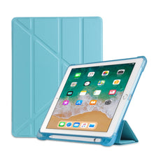 Load image into Gallery viewer, Multi-folding Shockproof TPU Protective Case for iPad 9.7 (2018) / 9.7 (2017) / air / air2, with Holder &amp; Pen Slot