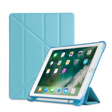 Load image into Gallery viewer, Multi-folding Shockproof TPU Protective Case for iPad 9.7 (2018) / 9.7 (2017) / air / air2, with Holder &amp; Pen Slot, iPad 9.7 (2018) / 9.7 (2017) / air / air2