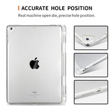 Load image into Gallery viewer, Transparent TPU Soft Protective Back Cover Case for iPad Pro 10.5 inch, with Pen Slots