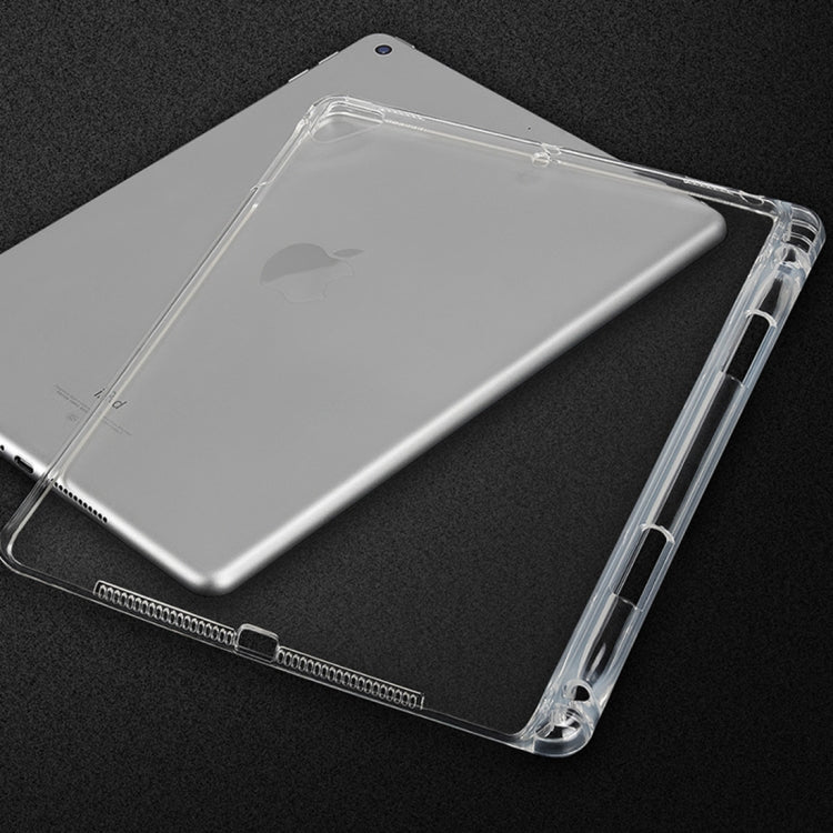 Transparent TPU Soft Protective Back Cover Case for iPad Pro 10.5 inch, with Pen Slots