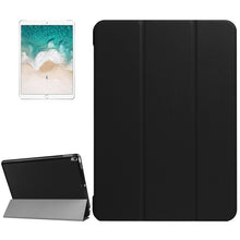 Load image into Gallery viewer, For iPad Pro 10.5 inch PU Litchi Texture 3-folding Smart Case Clear Back Cover with Holder