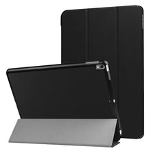 Load image into Gallery viewer, For iPad Pro 10.5 inch PU Litchi Texture 3-folding Smart Case Clear Back Cover with Holder