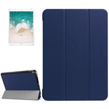 Load image into Gallery viewer, For iPad Pro 10.5 inch PU Litchi Texture 3-folding Smart Case Clear Back Cover with Holder