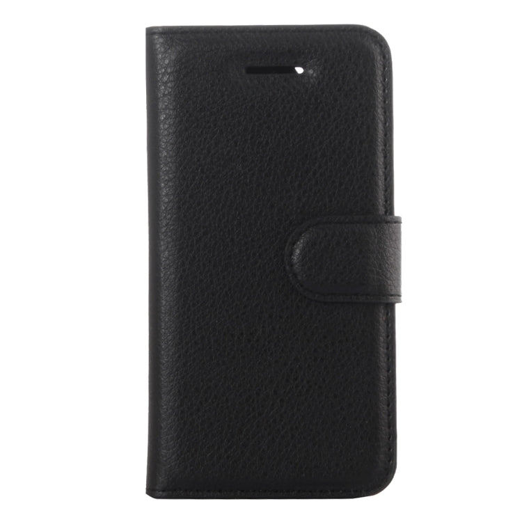 For iPhone 5 & 5s & SE Litchi Texture Horizontal Flip Leather Case with Holder & Card Slots & Wallet