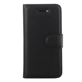For iPhone 5 & 5s & SE Litchi Texture Horizontal Flip Leather Case with Holder & Card Slots & Wallet