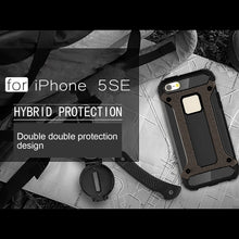 Load image into Gallery viewer, Tough Armor TPU + PC Combination Case for iPhone SE &amp; 5 &amp; 5s, For 5 &amp; iPhone 5S &amp; iPhone SE