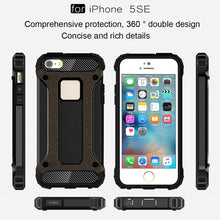 Load image into Gallery viewer, Tough Armor TPU + PC Combination Case for iPhone SE &amp; 5 &amp; 5s, For 5 &amp; iPhone 5S &amp; iPhone SE