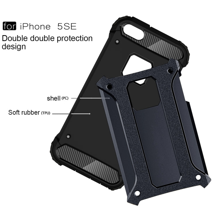 Tough Armor TPU + PC Combination Case for iPhone SE & 5 & 5s