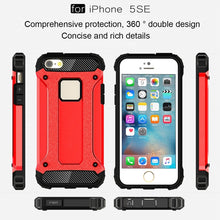 Load image into Gallery viewer, Tough Armor TPU + PC Combination Case for iPhone SE &amp; 5 &amp; 5s, For 5 &amp; iPhone 5S &amp; iPhone SE
