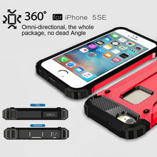 Load image into Gallery viewer, Tough Armor TPU + PC Combination Case for iPhone SE &amp; 5 &amp; 5s, For 5 &amp; iPhone 5S &amp; iPhone SE