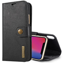 Load image into Gallery viewer, For iPhone X / XS DG.MING  Crazy Horse Texture Horizontal Flip Detachable Magnetic Protective Case with Holder &amp; Card Slots &amp; Wallet