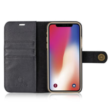 Load image into Gallery viewer, For iPhone X / XS DG.MING  Crazy Horse Texture Horizontal Flip Detachable Magnetic Protective Case with Holder &amp; Card Slots &amp; Wallet, iPhone  X, For  X, iPhone X