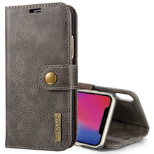 Load image into Gallery viewer, For iPhone X / XS DG.MING  Crazy Horse Texture Horizontal Flip Detachable Magnetic Protective Case with Holder &amp; Card Slots &amp; Wallet
