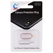 Load image into Gallery viewer, For iPhone X Rear Camera Lens Protection Ring Cover with Tray Eject Tool Needle, CRT-003