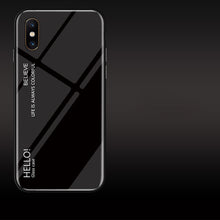 Load image into Gallery viewer, For iPhone X / XS Gradient Color Glass Case, iPhone X / XS
