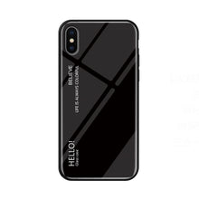 Load image into Gallery viewer, For iPhone X / XS Gradient Color Glass Case, iPhone X / XS