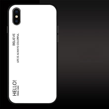Load image into Gallery viewer, For iPhone X / XS Gradient Color Glass Case, iPhone X / XS