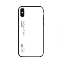 Load image into Gallery viewer, For iPhone X / XS Gradient Color Glass Case, iPhone X / XS