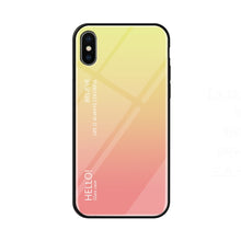 Load image into Gallery viewer, For iPhone X / XS Gradient Color Glass Case, iPhone X / XS
