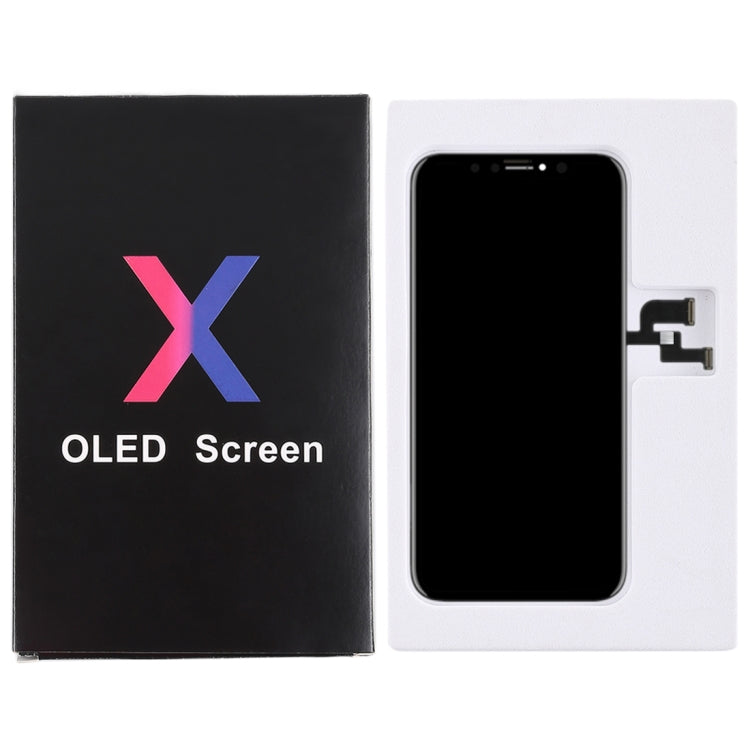 50 PCS Cardboard Packaging Black Box for iPhone X LCD Screen