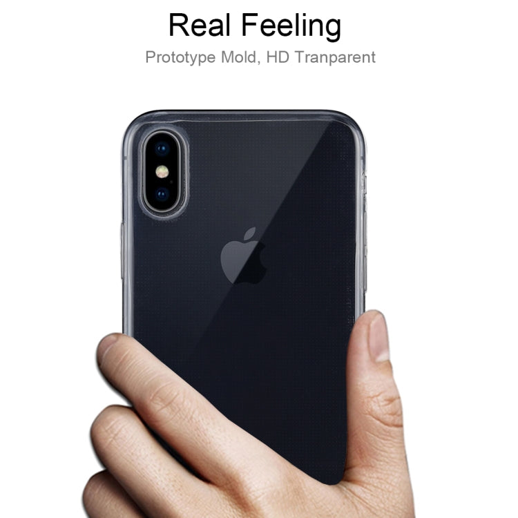 For iPhone X / XS TPU Ultra-thin Transparent Case