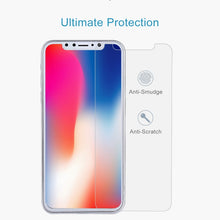 Load image into Gallery viewer, For iPhone X 9H Surface Hardness 2.5D Transparent Tempered Glass Front + Back Screen Protector