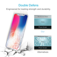 Load image into Gallery viewer, For iPhone X 9H Surface Hardness 2.5D Transparent Tempered Glass Front + Back Screen Protector