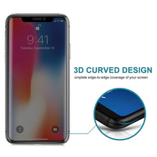 Load image into Gallery viewer, For iPhone X 0.3mm 9H Surface Hardness 3D Privacy Anti-glare Non-full Screen Tempered Glass Screen Protector, For X