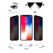 Load image into Gallery viewer, For iPhone X 0.3mm 9H Surface Hardness 3D Privacy Anti-glare Non-full Screen Tempered Glass Screen Protector, For X