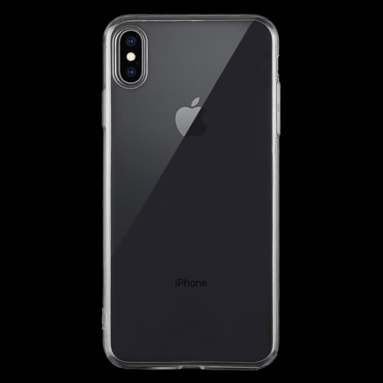 For iPhone XS 50pcs 0.75mm TPU Ultra-thin Transparent Case