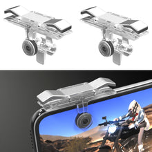 Load image into Gallery viewer, E9 Alloy Press Eat Chicken Mobile Phone Trigger Shooting Controller Button Handle