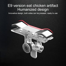 Load image into Gallery viewer, E9 Alloy Press Eat Chicken Mobile Phone Trigger Shooting Controller Button Handle