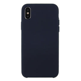 For iPhone X / XS Pure Color Liquid Silicone + PC Dropproof Protective Back Cover Case, For X, iPhone X, X