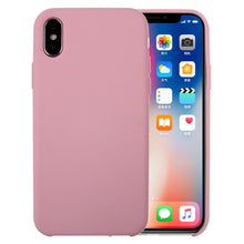 Load image into Gallery viewer, For iPhone X / XS Pure Color Liquid Silicone + PC Dropproof Protective Back Cover Case, For X, X