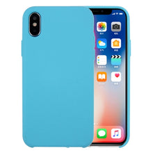 Load image into Gallery viewer, For iPhone X / XS Pure Color Liquid Silicone + PC Dropproof Protective Back Cover Case, For X, X