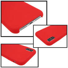 Load image into Gallery viewer, For iPhone X / XS Pure Color Liquid Silicone + PC Dropproof Protective Back Cover Case, For X, iPhone X, X