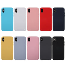 Load image into Gallery viewer, For iPhone X / XS Pure Color Liquid Silicone + PC Dropproof Protective Back Cover Case, For X, X