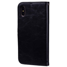 Load image into Gallery viewer, For iPhone X / XS Business Style Oil Wax Texture Horizontal Flip Leather Case with Holder &amp; Card Slots &amp; Wallet, For iPhone X