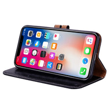 Load image into Gallery viewer, For iPhone X / XS Business Style Oil Wax Texture Horizontal Flip Leather Case with Holder &amp; Card Slots &amp; Wallet, For iPhone X