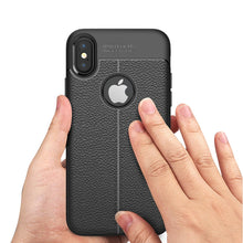 Load image into Gallery viewer, For iPhone X / XS Litchi Texture TPU Protective Back Cover Case, For X