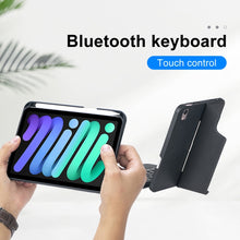Load image into Gallery viewer, T06-AS For iPad mini6 / mini 7 Touch Backlight Split Type Bluetooth Keyboard Leather Case, T06-AS